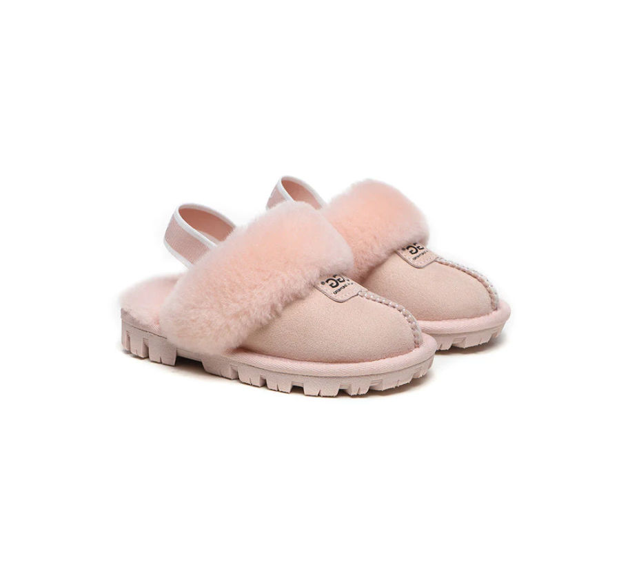 AUSTRALIAN SHEPHERD® UGG Kids Sheepskin Wool Slingback Slippers Suzie AS 2038K