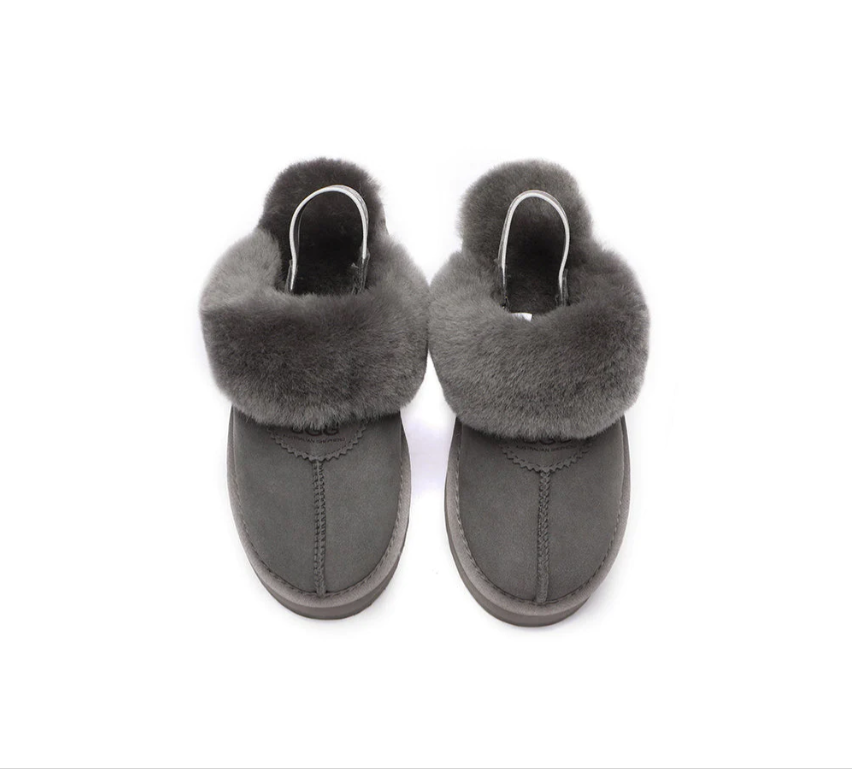 AS UGG Women Removable Strap Slingback Slippers Platform AS 2048