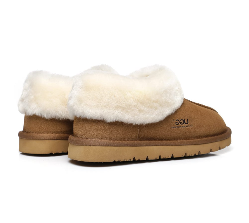AS UGG Sheepskin Wool Ankle Slippers Homey AS 15545