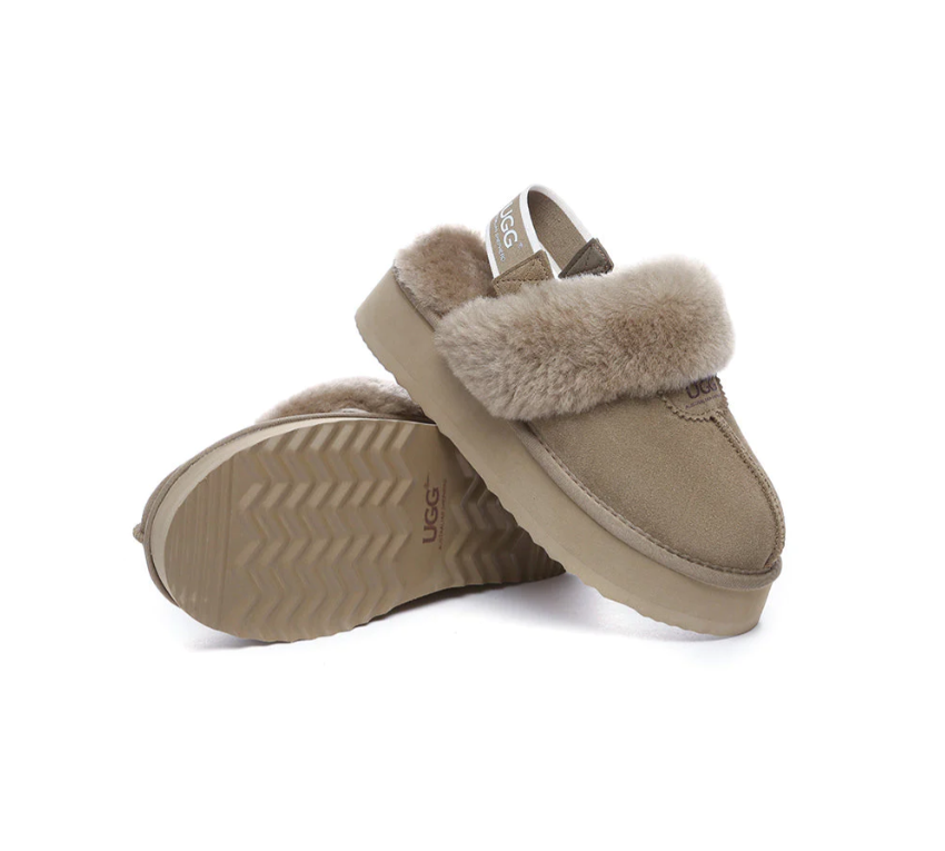 AS UGG Women Removable Strap Slingback Slippers Platform AS 2048