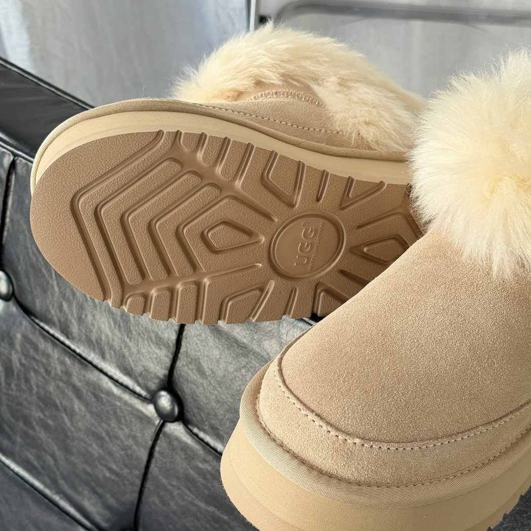 AUSTRALIAN SHEPHERD UGG Boots Women Sheepskin Ankle Platform Frovia AS 3147