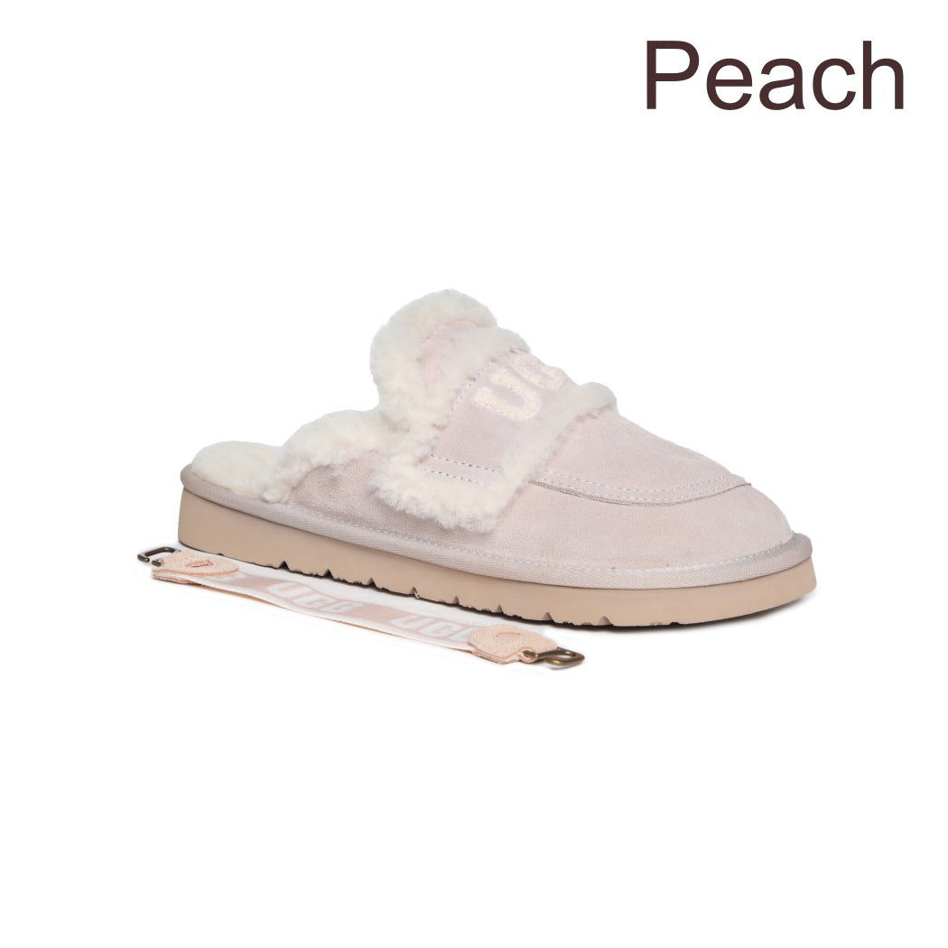 DK UGG Women Erin Detachable Strap Scuff Slipper DK 161