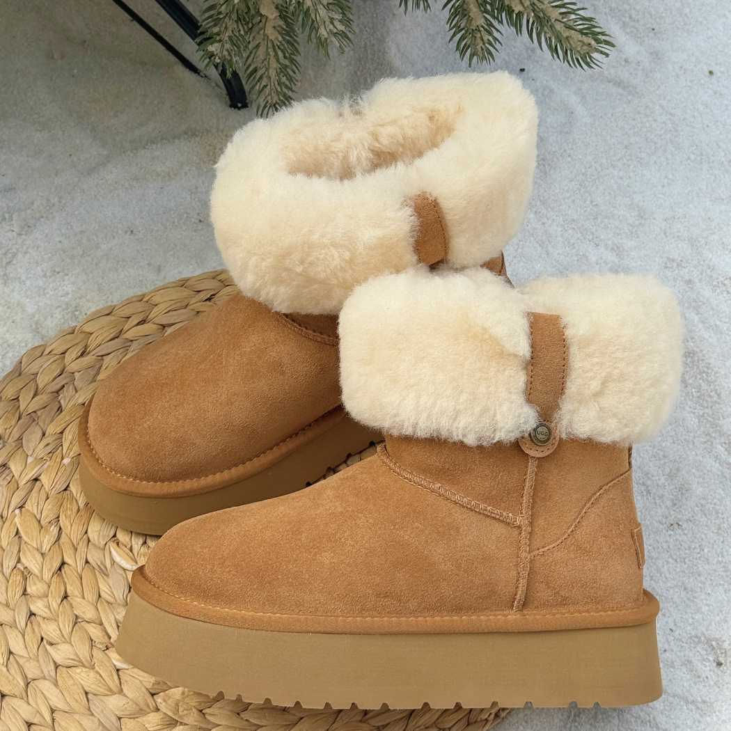 AUSTRALIAN SHEPHERD® UGG Boots Sheepskin Wool Mini Platform Eleny AS 3154