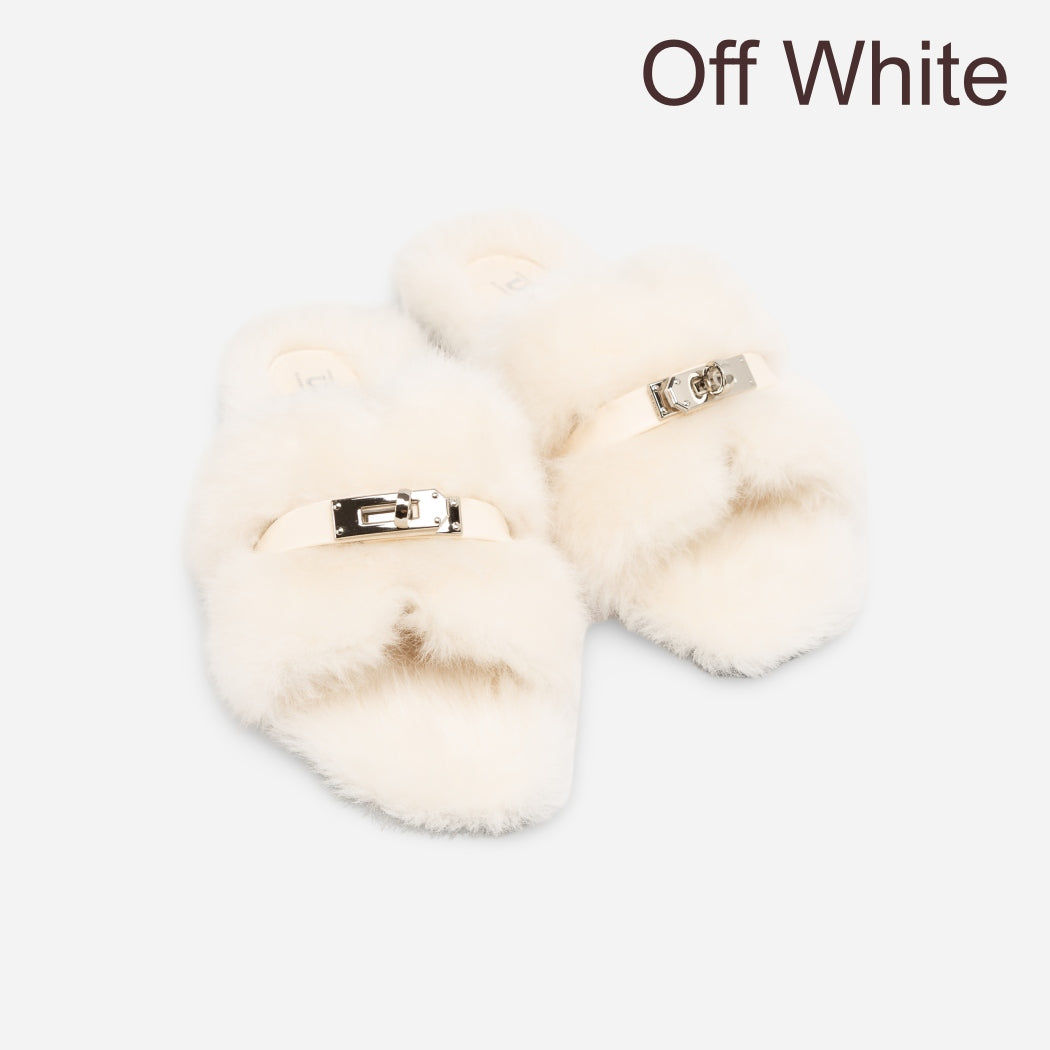 OZWEAR UGG Women's Shearling Slide Slippers OB 1074