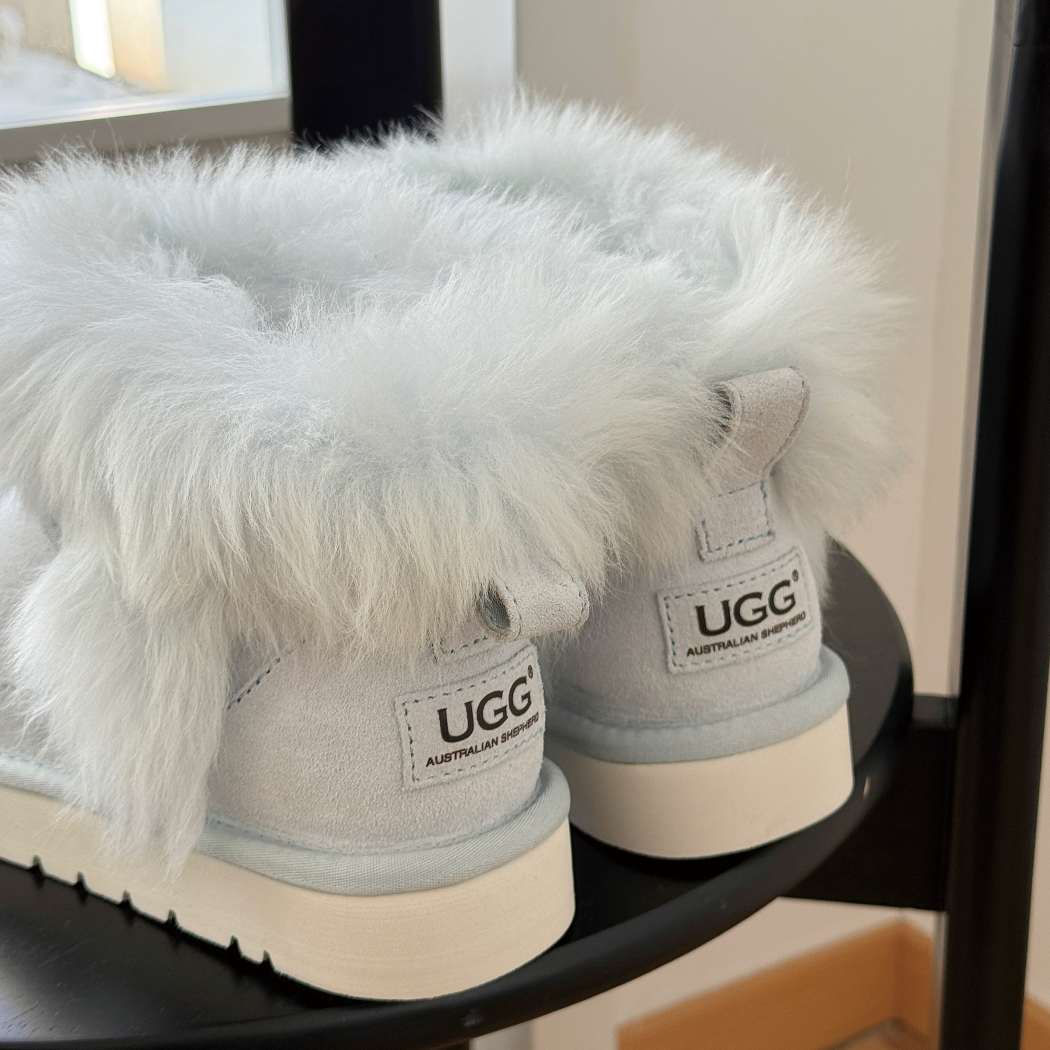 AUSTRALIAN SHEPHERD UGG Boots Women Sheepskin Wool Trim Ankle Frovia AS 3131