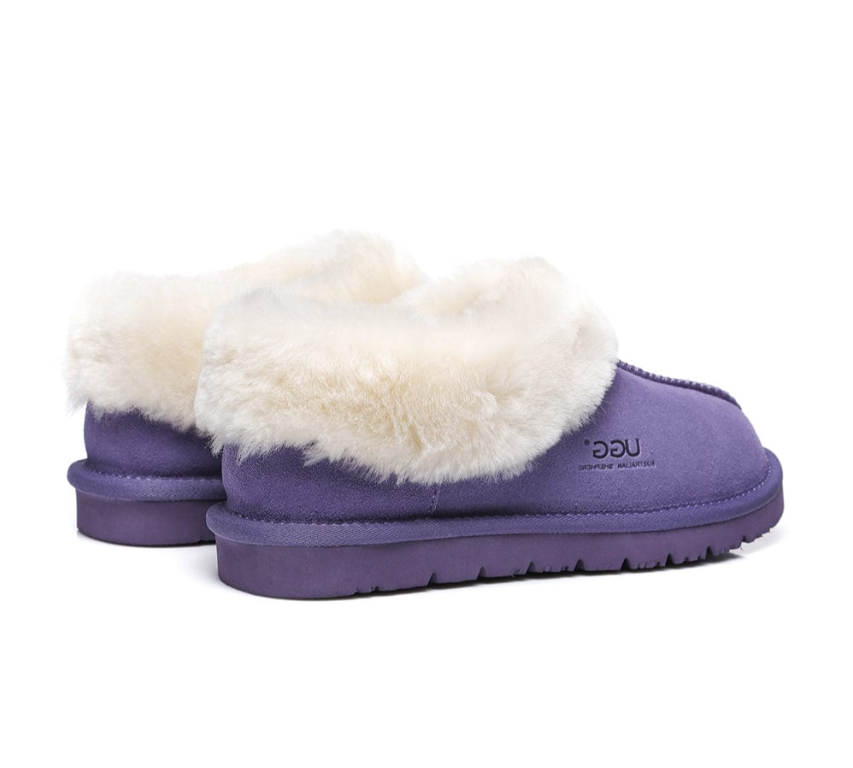 AS UGG Sheepskin Wool Ankle Slippers Homey AS 15545