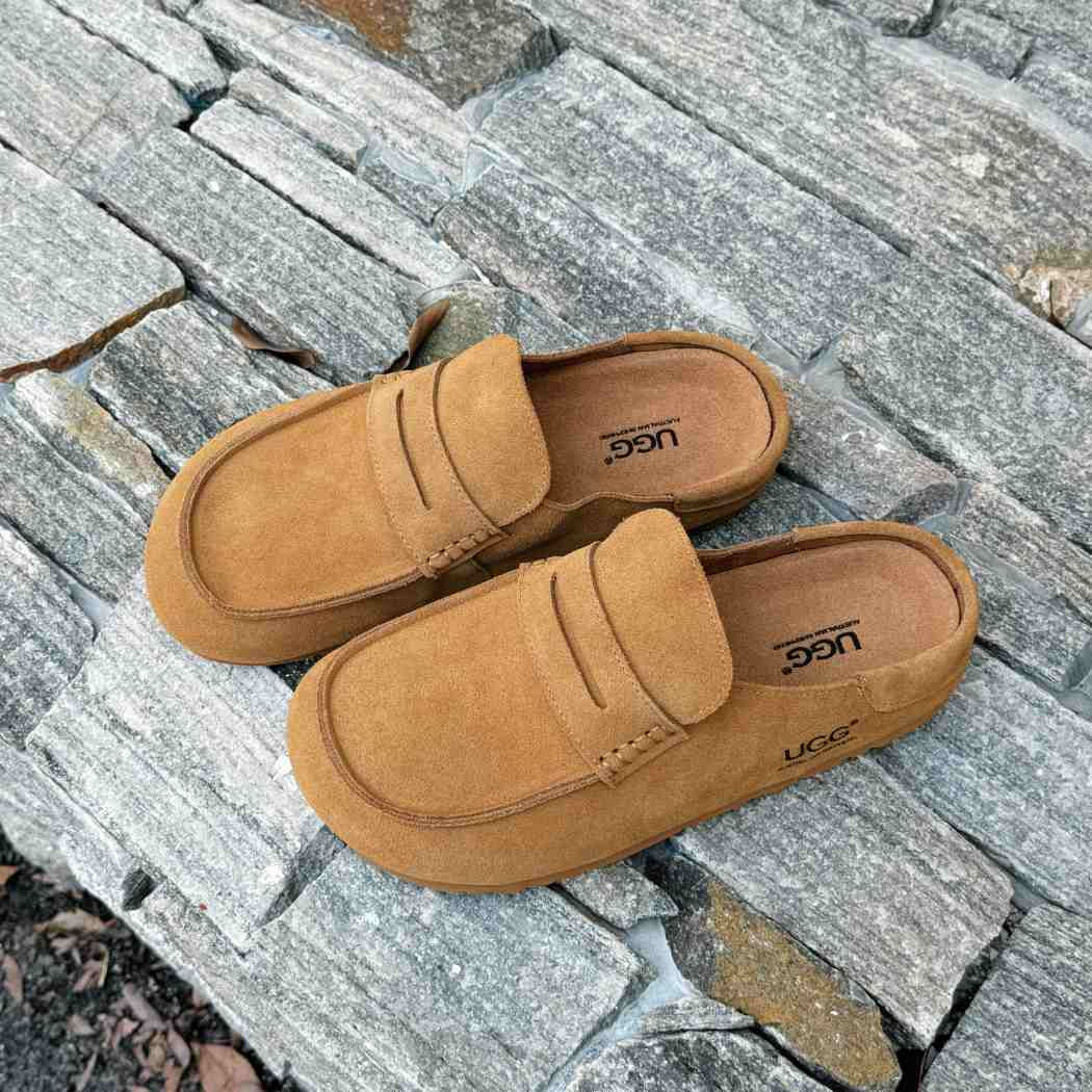 AUSTRALIAN SHEPHERD® Unisex Suede Slip-On Mules Casten AS 5023