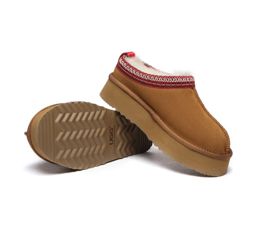 Thumbnail: AUSTRALIAN SHEPHERD® UGG Sheepskin Ankle Platform Tazzy Slippers Ventus AS 2053
