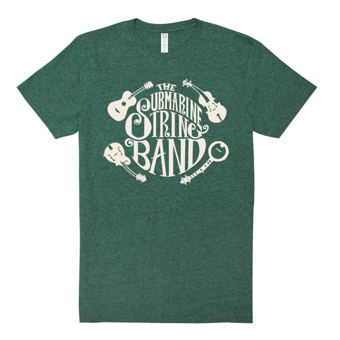 String Circle Tee in dark green
