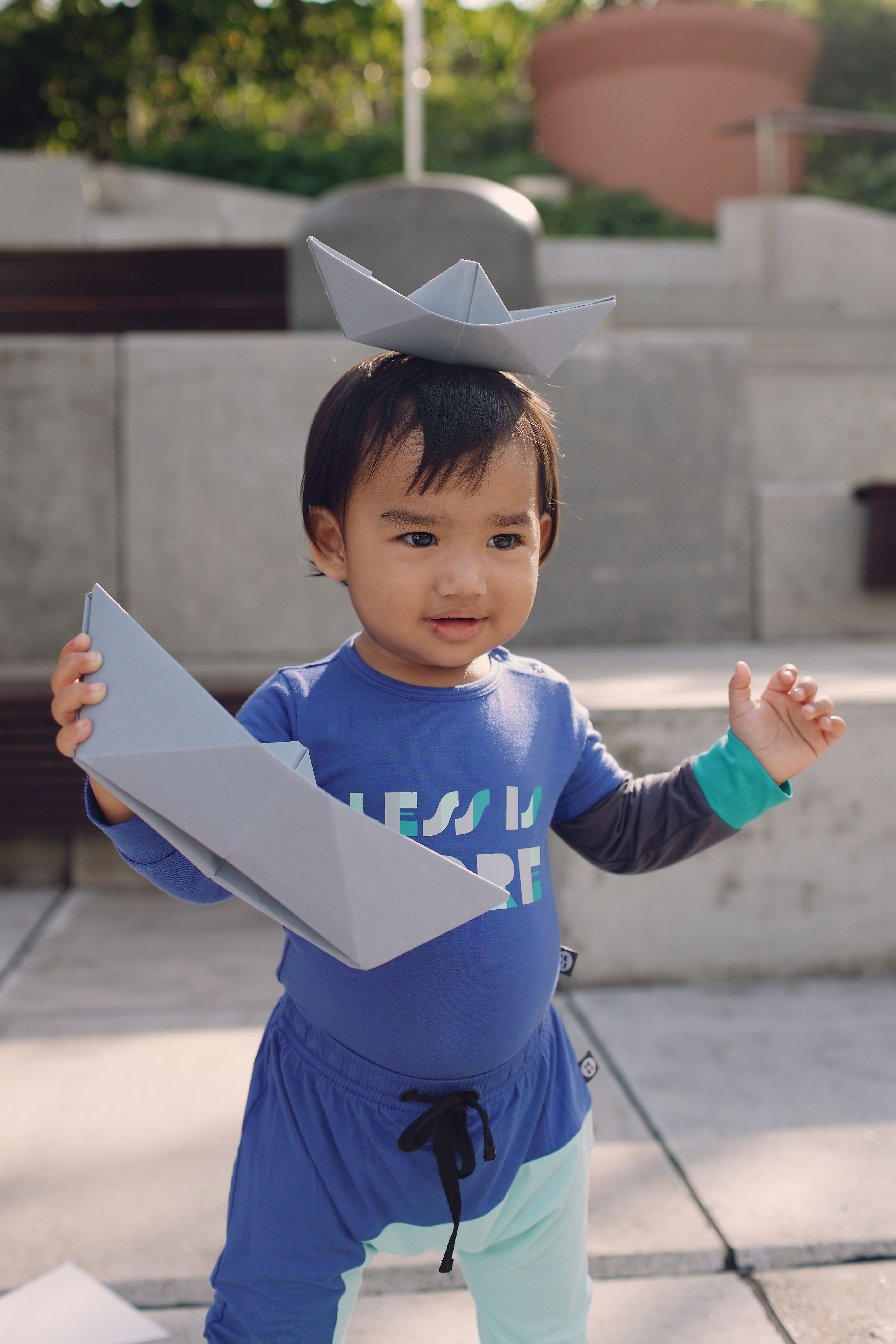 less is more long sleeve onesie