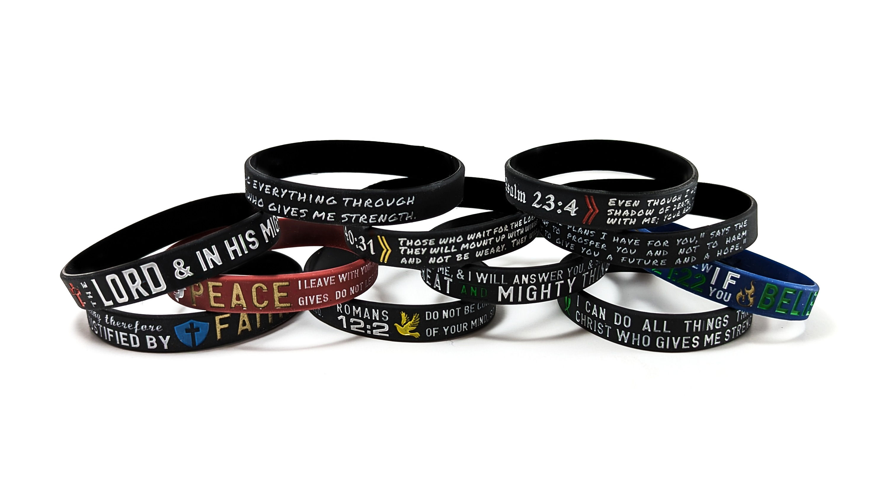 Inspirational Silicone Wristbands