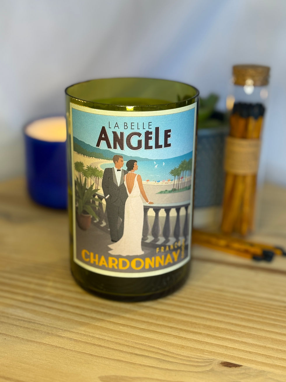 Thumbnail: Wine Bottle Candle - White Wine