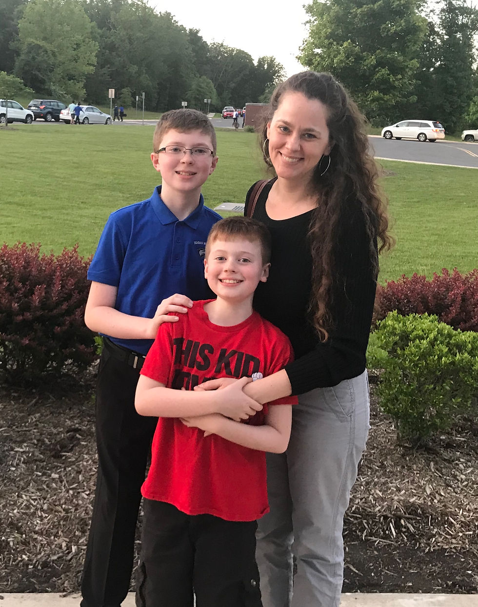 Me with my older son Benjamin and younger son Jason.