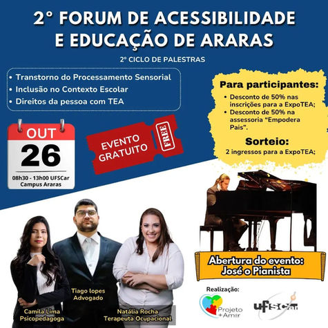 Fórum em Araras discute inclusão e direitos das pessoas com autismo