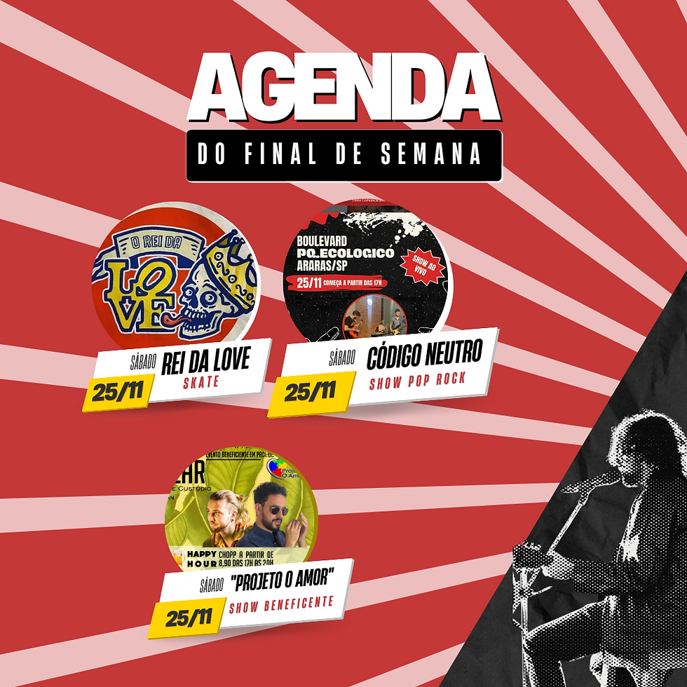 Agenda cultural deste sábado 