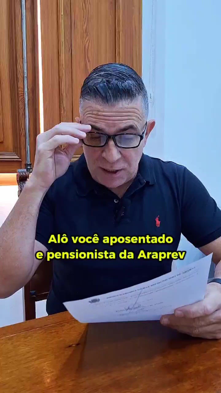 Prefeito Pedrinho Eliseu tem um importante recado para os aposentados e pensionistas da Araprev
