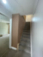 Freshly plastered staircase wall in Stourport-on-Severn