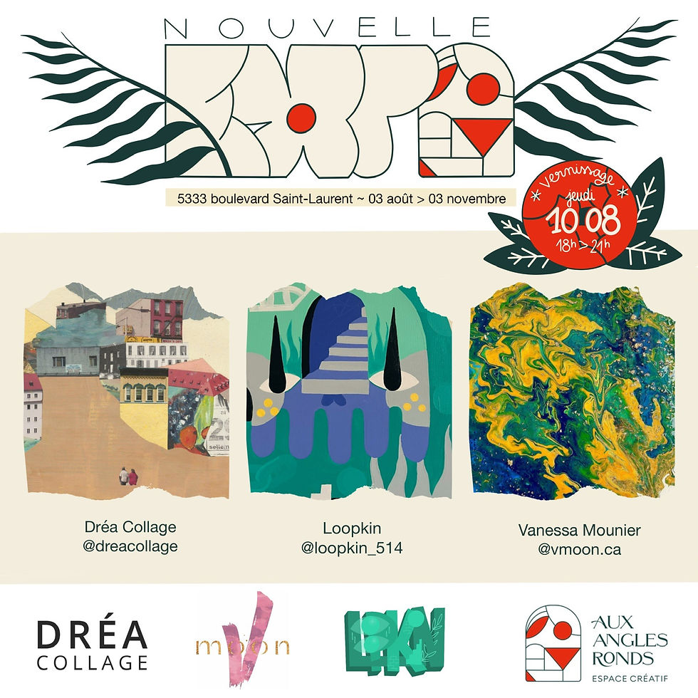 Vernissage des 3 nouvelles artistes - Dréa, Loopkin et Vanessa Moon