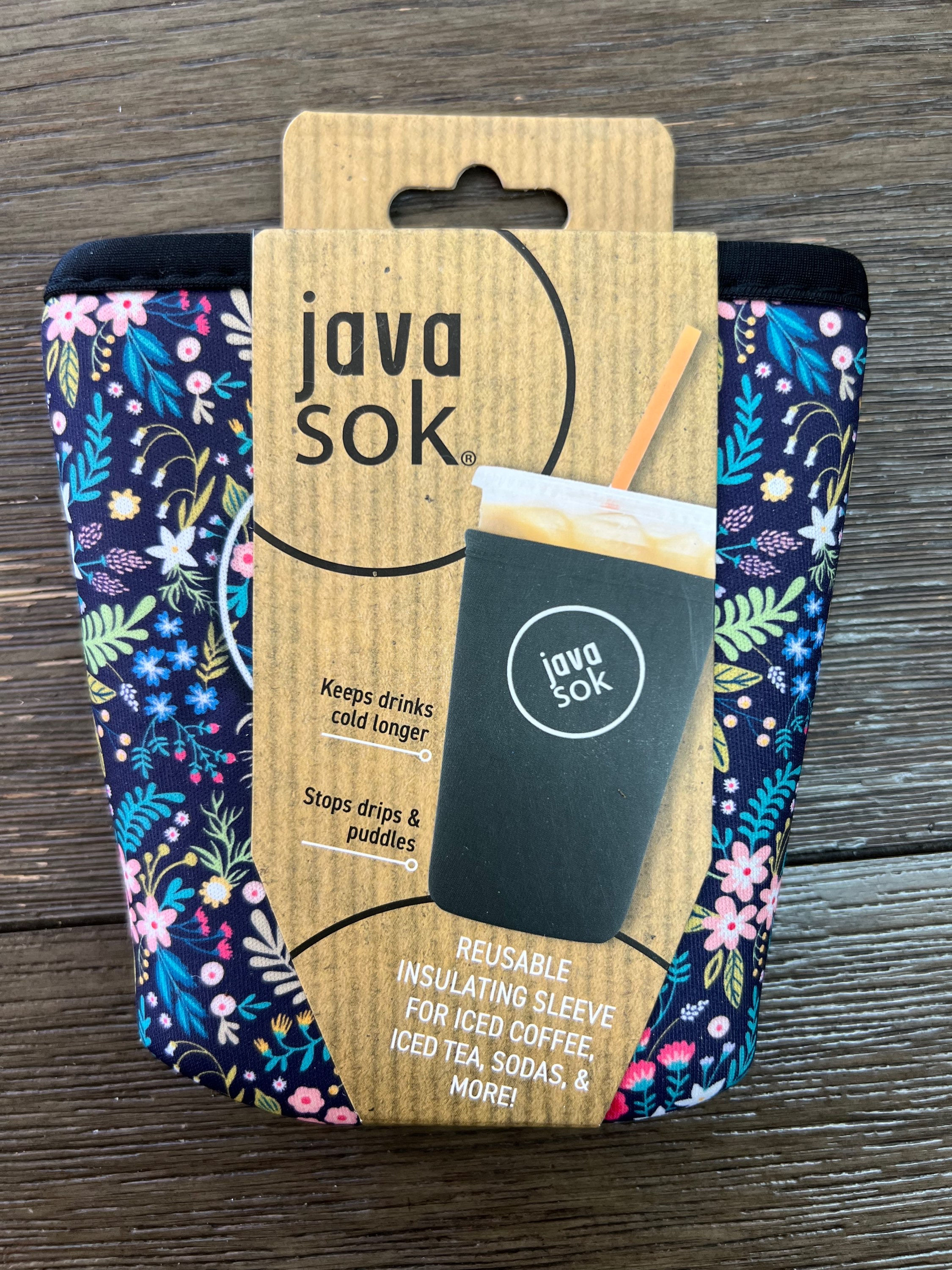 JavaSok Insulated Sleeve-Medium Floral