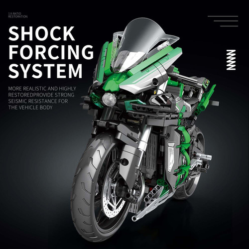 Reobrix 570 Kawasaki Ninja H2 SX SE 1:5 Motorcycle Model Building