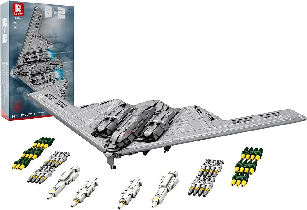 Reobrix 33038 B-2 Spirit Building Block Set, 1977 Pcs