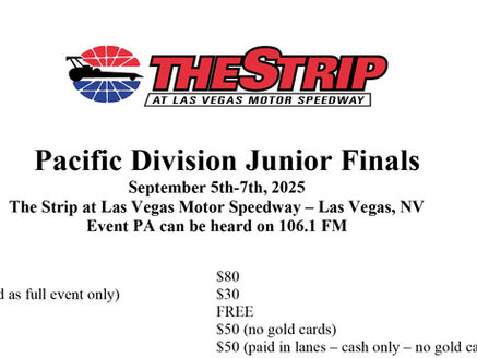 2025 Vegas Junior Finals Info!