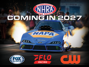 NHRA ANNOUNCES NEW MEDIA RIGHTS AGREEMENTS WITH FOX SPORTS, THE CW NETWORK AND FLOSPORTS!