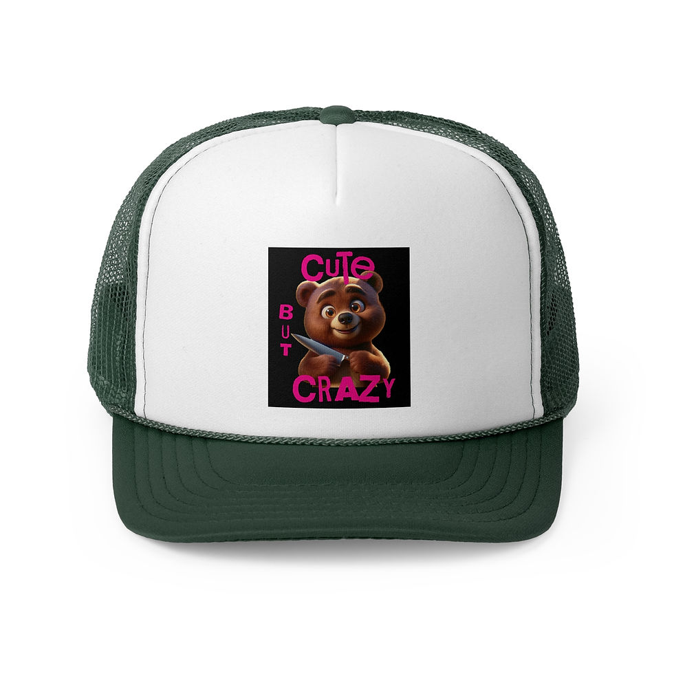 Thumbnail: Cute But Crazy PinkBlack Trucker Cap