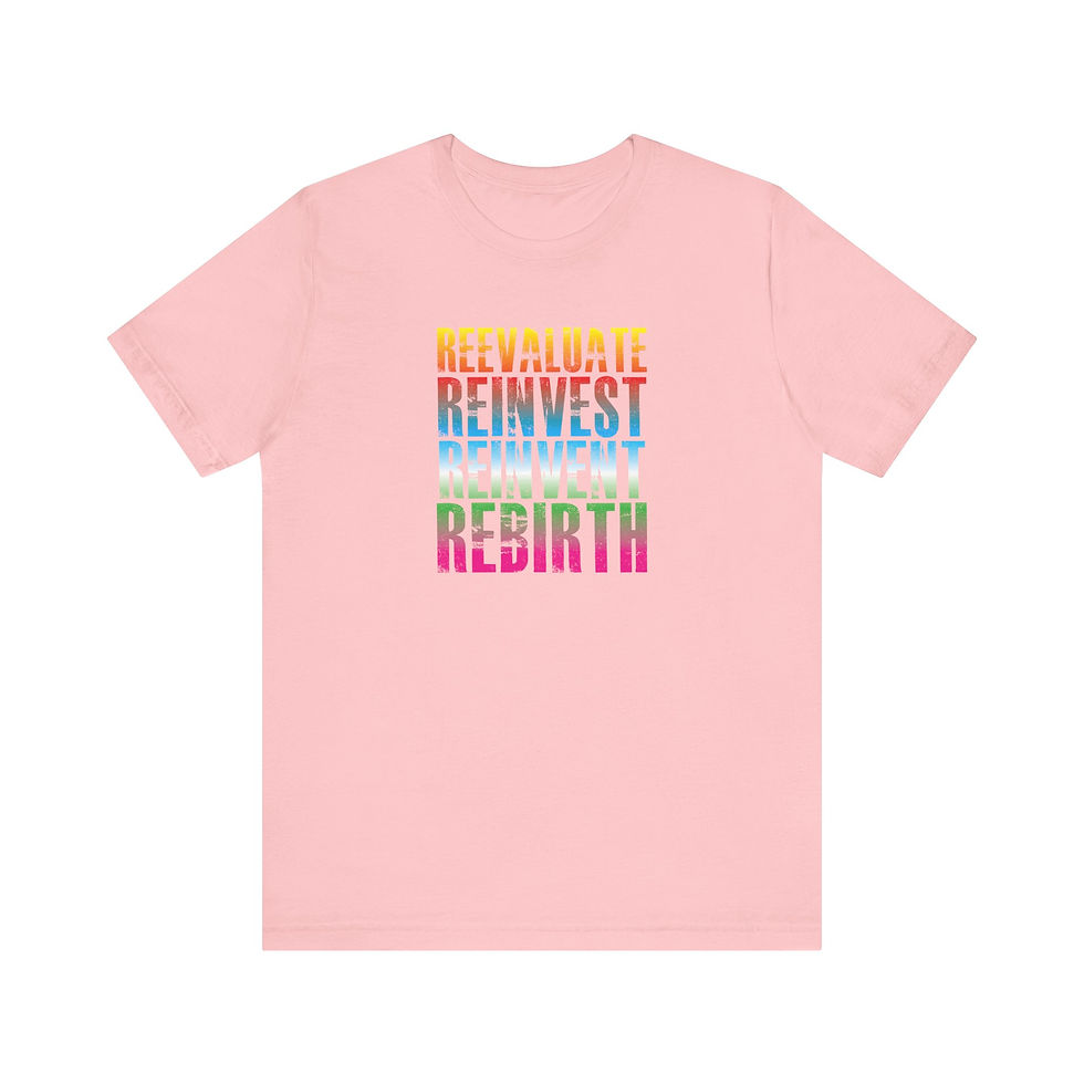 Thumbnail: Reevaluate, ReInvest, ReInvent, ReBirth T-Shirt