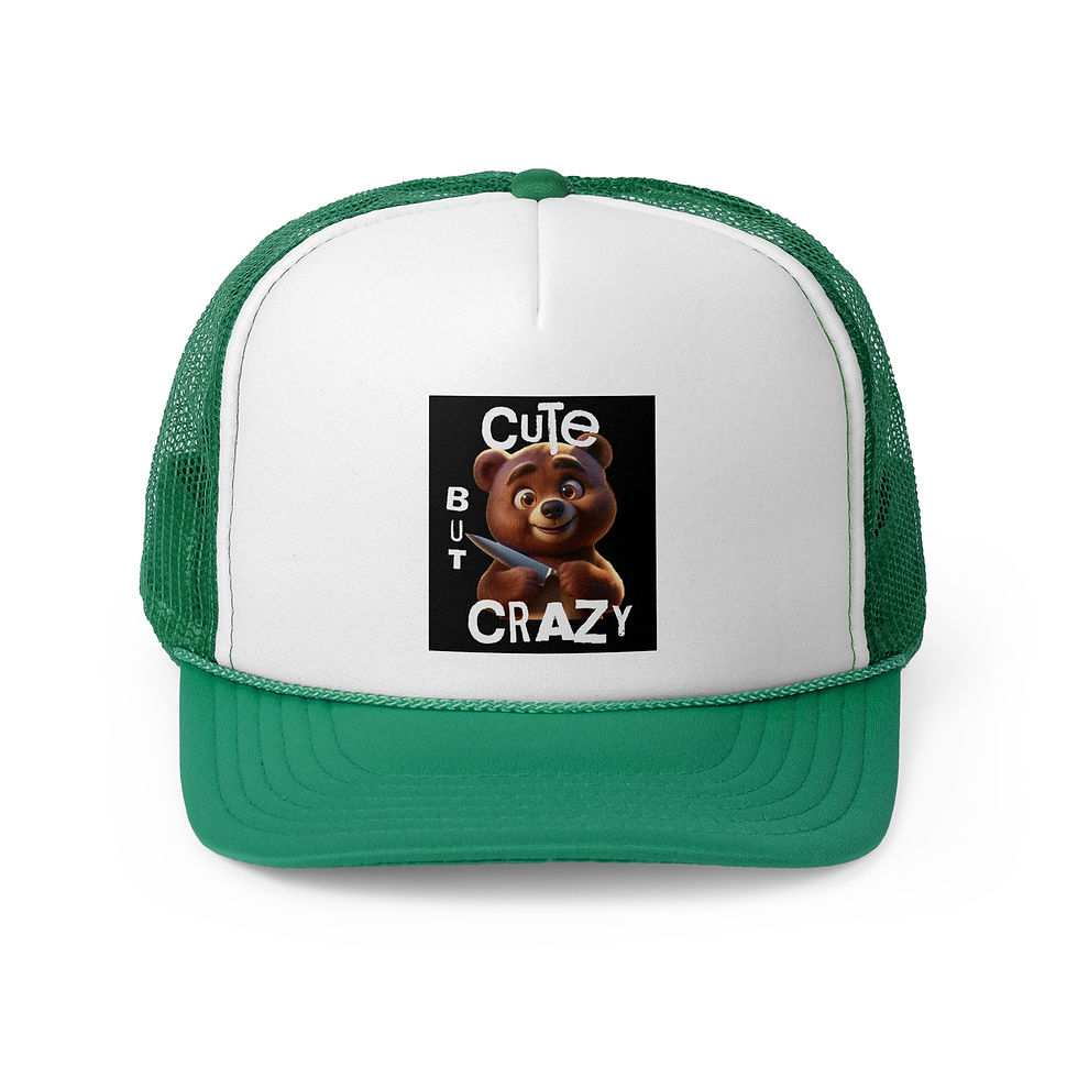 Thumbnail: Cute But Crazy White Trucker Cap