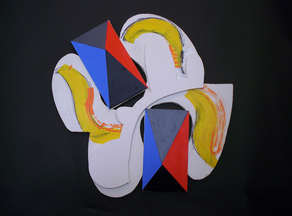 Capricorn B 22 x 21 x 2 acrylic paper grahite inkfoamboard 2008