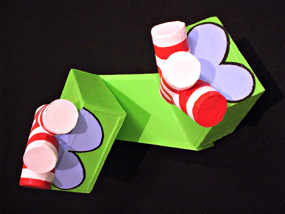Around the Corner 5 (right side view)23x32x19 acrylicpaperfoamboard 2014