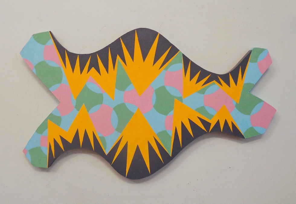 Hillslide 41 x 22 acrylic on wood 2024