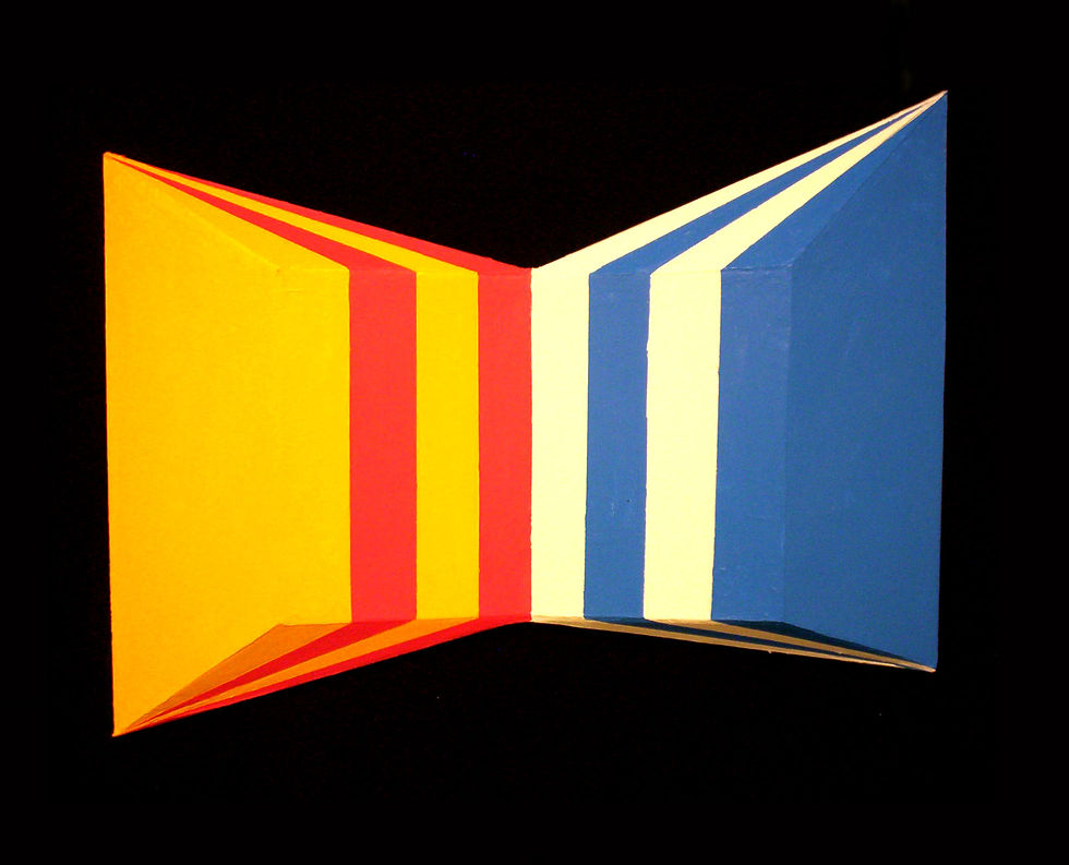Open Book 4 acrylic on foamboard 22x31x3 2014B4