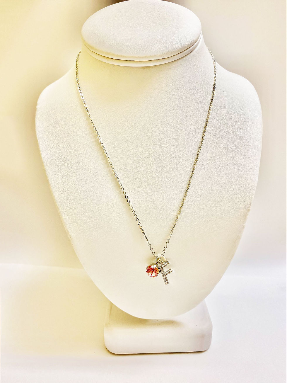 Thumbnail: Initial Birthstone Necklaces