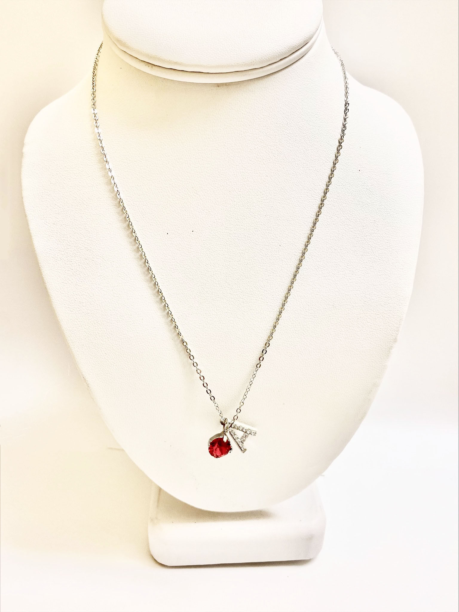 Initial Birthstone Necklaces