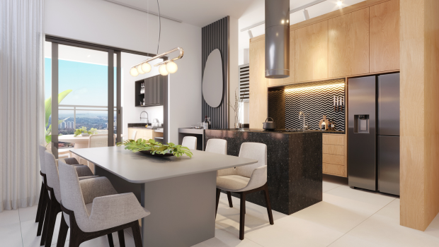 cozinha integrada a sala