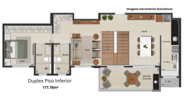 Planta Inferior 177,78m²