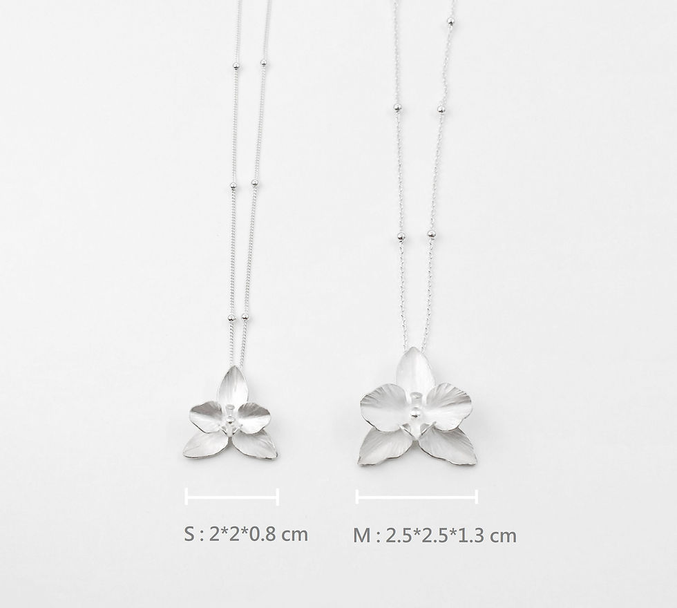 Thumbnail: Wild Orchid Necklace  S