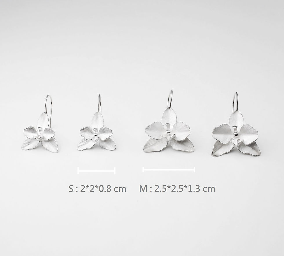 Thumbnail: Wild Orchid Earrings  M. n°2 (Hook)