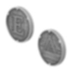 Thumbnail: Both Sides of the .999 Solid Silver Euclidean Coin in perspective views