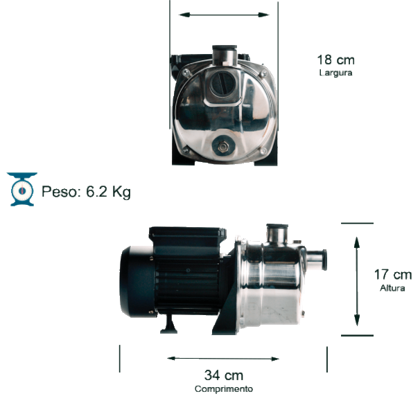 Thumbnail: Self-priming Pump TJET-60 1/2CV INOX Bivolt