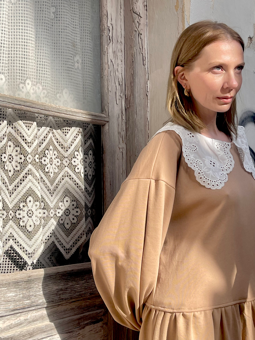 Thumbnail: ENGLISH COTTAGE DRESS (beige)