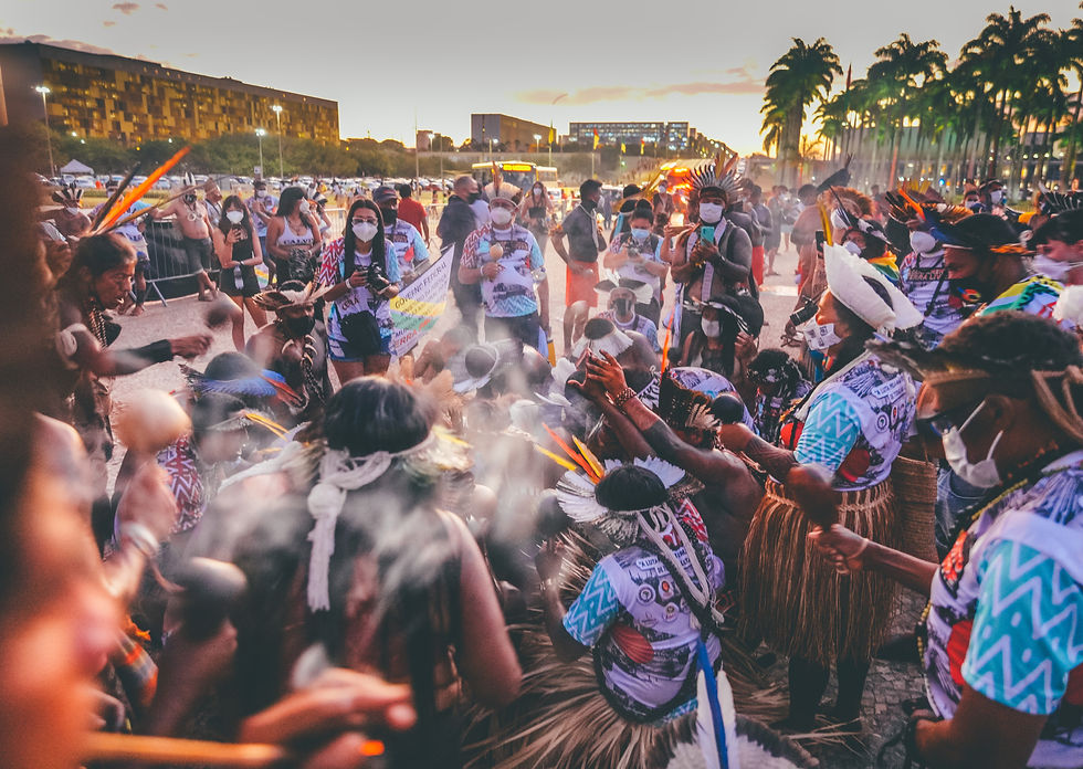 Indigenous Prayer In Brasilia