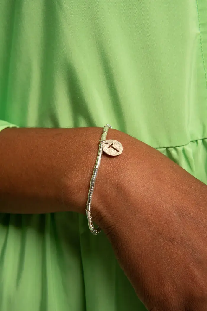 Miniatura: Pulsera Plata Gitana Letra Cala