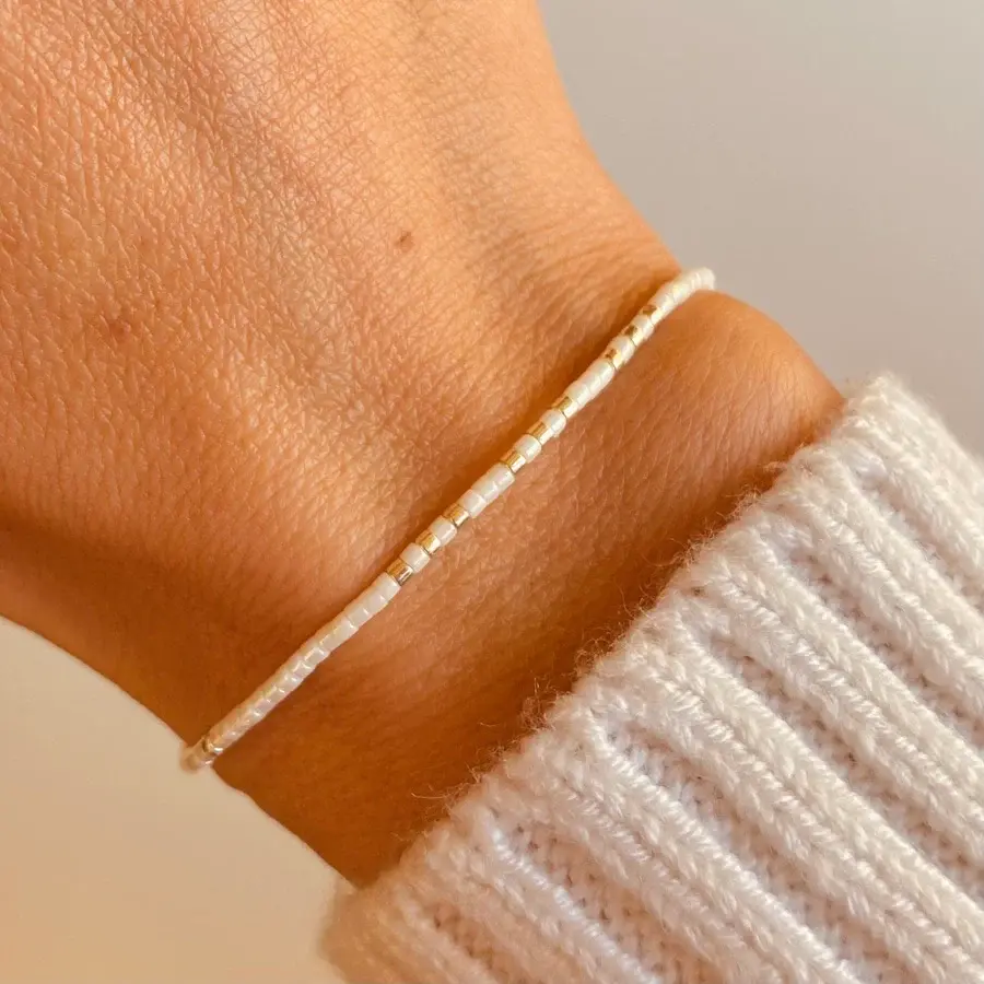 Miniatura: Pulseras Miyuki Baño Plata