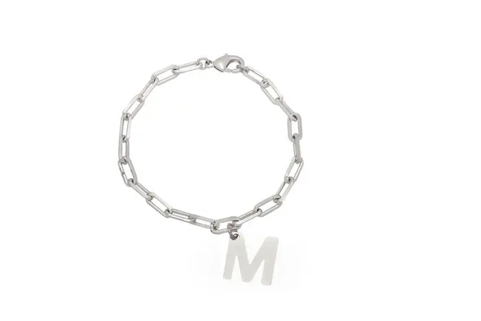 Miniatura: Pulsera Plata Eslabón Letra Catalina