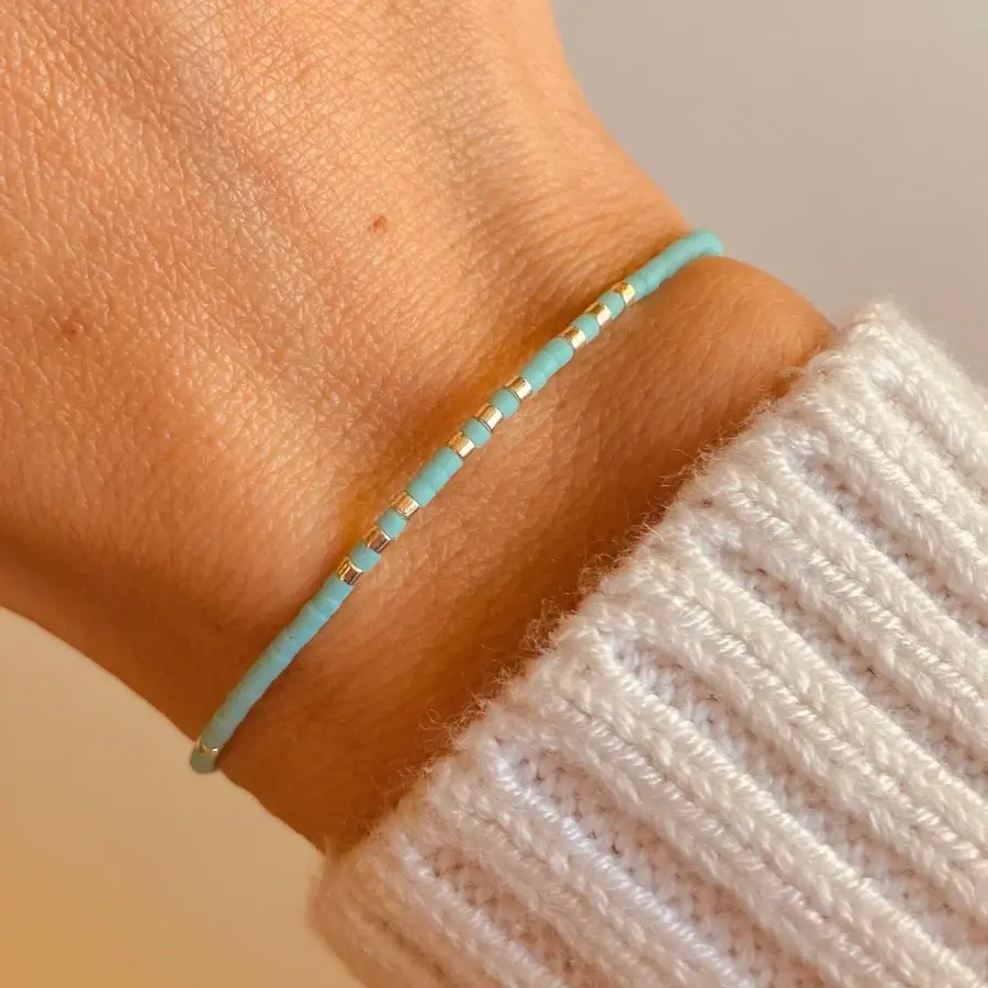 Miniatura: Pulseras Miyuki Baño Plata