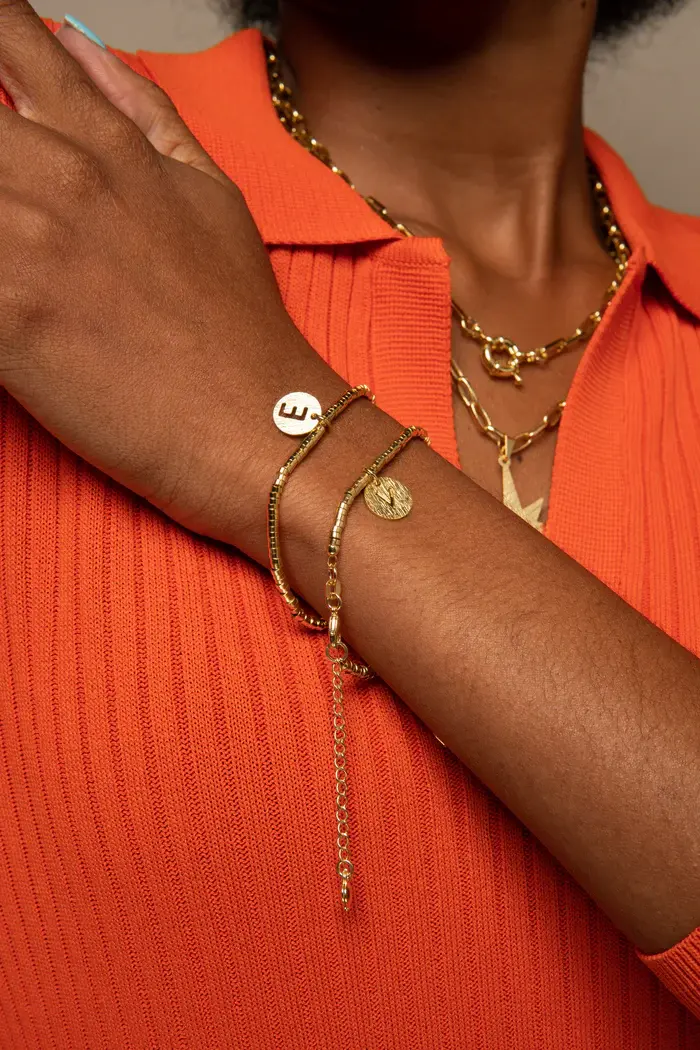 Miniatura: Pulsera oro Gitana Letra Cala
