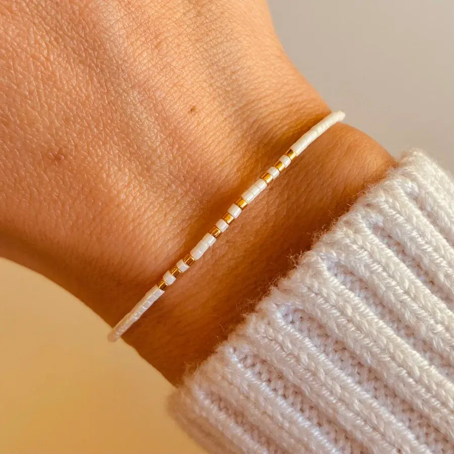 Miniatura: Pulseras Miyuki Baño Oro